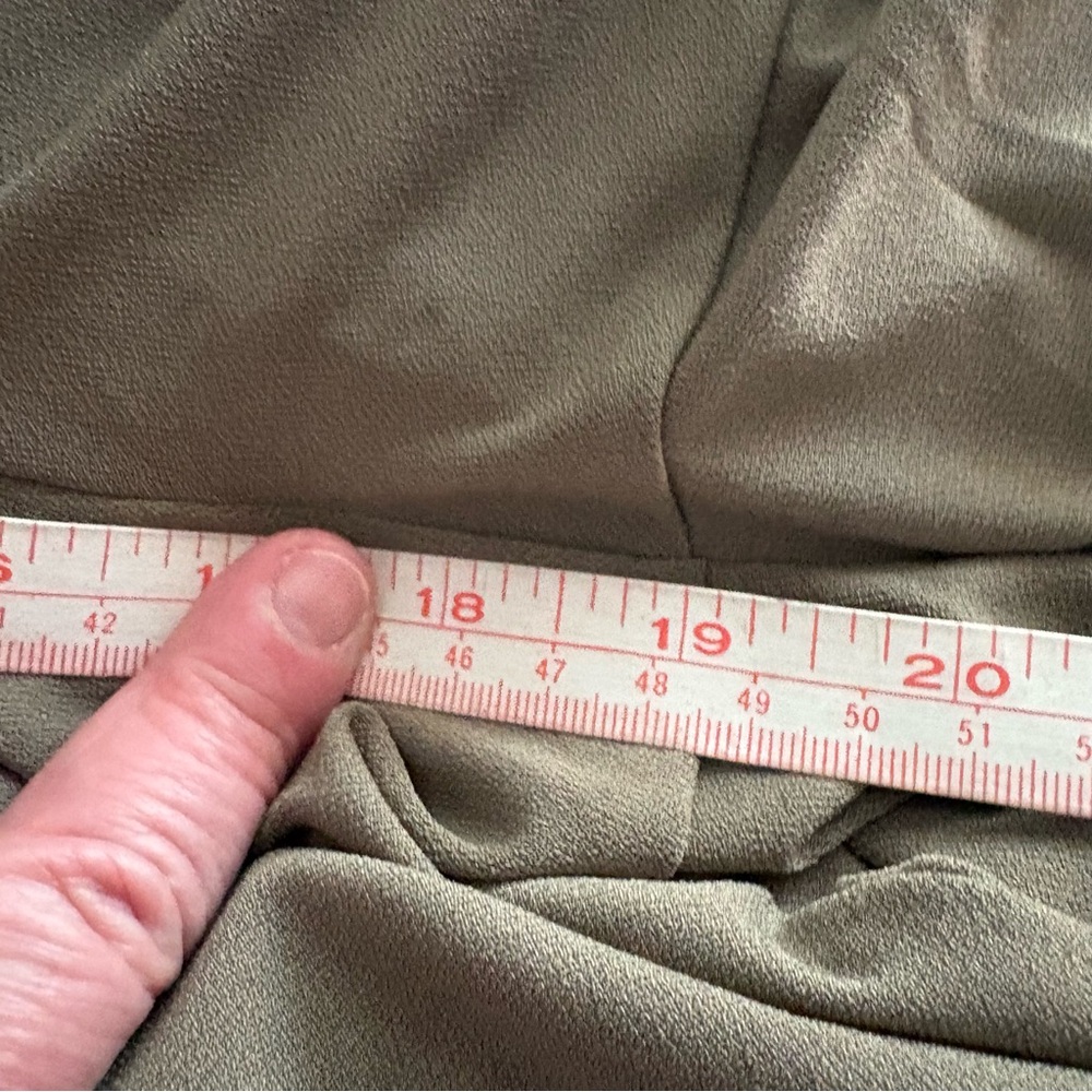 Jones New York Olive Green Wide Leg Elastic Waist Pants Size 2X Plus Pull on - Picture 5 of 6